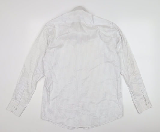 Mens UK Collar Size 15.5 Diner's Smart White Dress Shirt