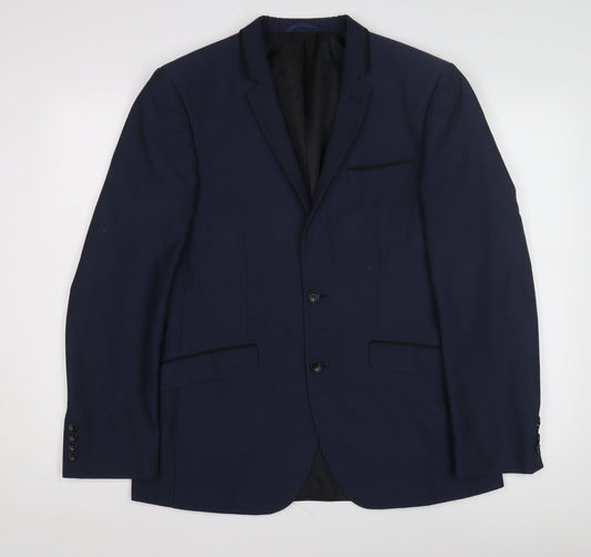 Burton Menswear London Men's Blue 40R Slim Fit Jacket