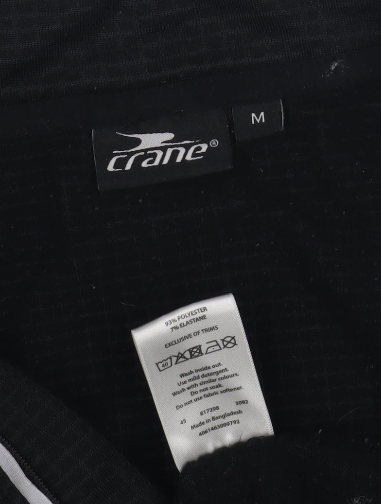 Crane Unisex Black Long Sleeve Athletic Pullover M