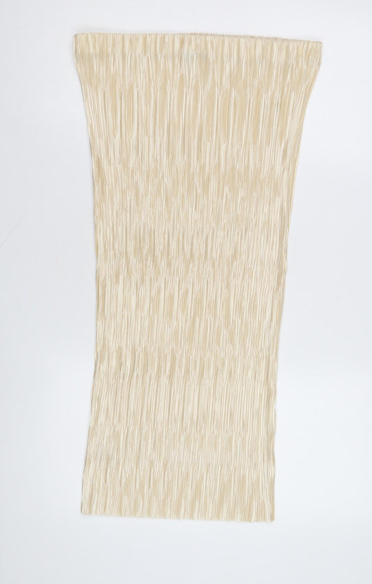 Next Women's Beige Pleated Skirt L