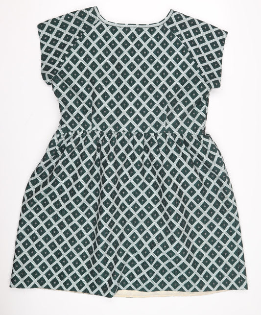 Savida Women's Green Geometric Dress Size 16