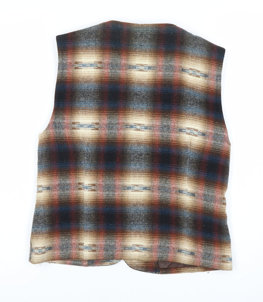 Casual Club Men's Multicoloured S Check Waistcoat