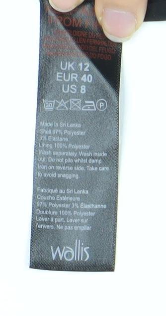 Wallis Women's Black Notch Blazer Size 12