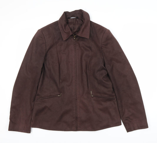 Womens UK Size 12 BHS Brown Basic Jacket