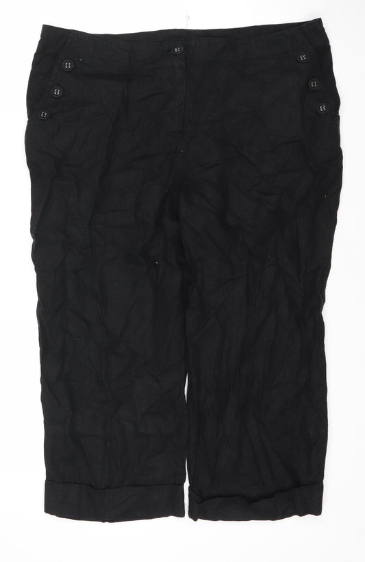 Womens UK Size 16 Epilogue Black Trousers