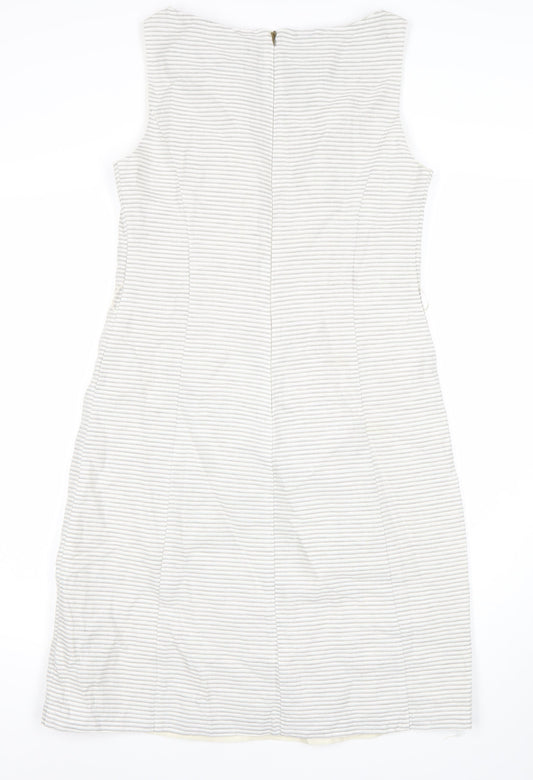 Marks and Spencer Women’s Ivory Striped Dress Size 10