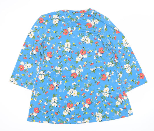 Womens UK Size Size: 12 Julipa Blue Tunic Blouse