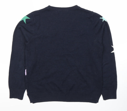 Womens UK Size 12 Marks and Spencer Blue Pullover Jumper