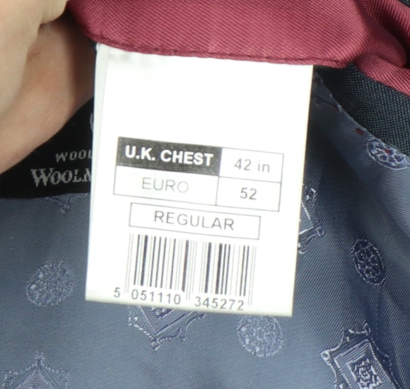 Mens UK Size 42 Limehaus Regular Blue Suit Jacket