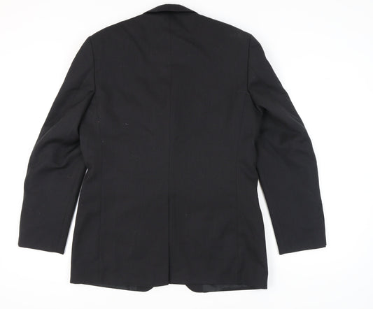 Mens UK Size 40 Burton Regular Black Suit Jacket