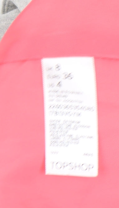 Topshop Women's Grey Blazer UK 8 Regular Fit