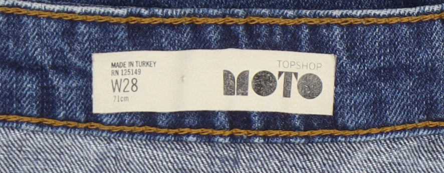 Womens UK Size 10 Topshop Straight & Pencil Denim Skirt