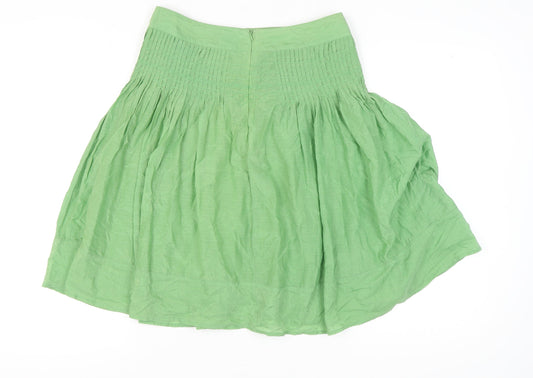 Marks and Spencer Women's Green A-Line Skirt, Size 10
