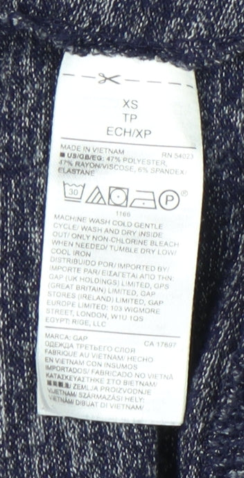 GAP Women's Blue XS Pullover Hoodie, Casual Style