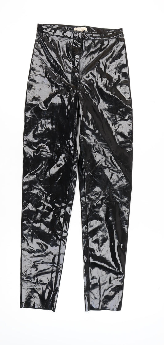 Womens UK Size 6 H&M Regular Fit Casual Party/Cocktail Black Trousers