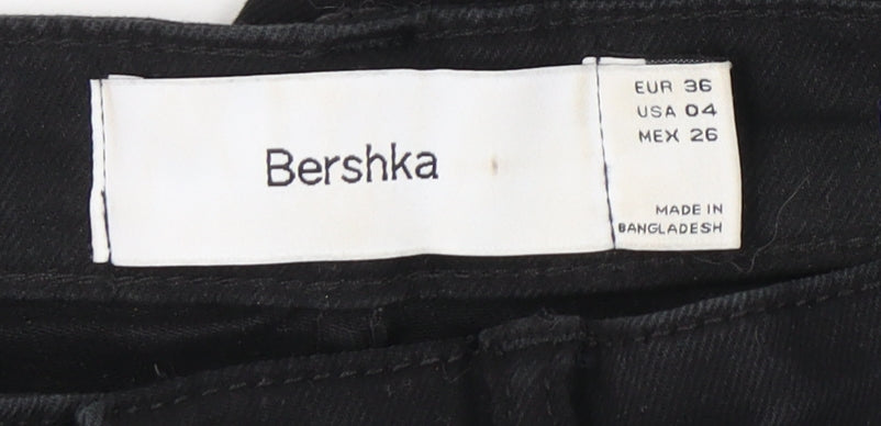 Bershka Women's Black Straight Jeans Size 8