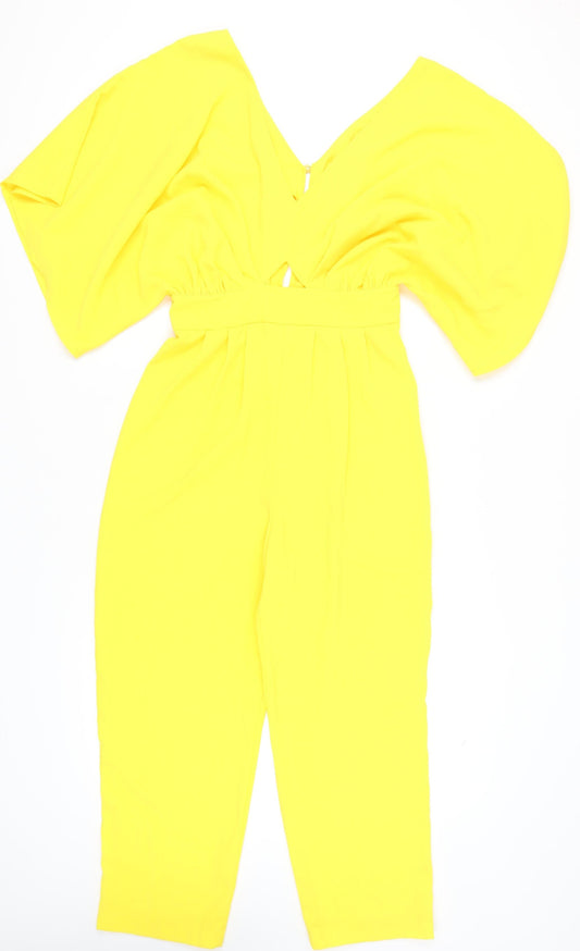 Womens UK Size 8 ASOS One-Piece Yellow Jumpsuit
