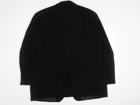 Mens UK Size L Dehavilland Black Overcoat
