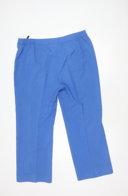 EWM Pure Classics Women's Blue Cropped Trousers