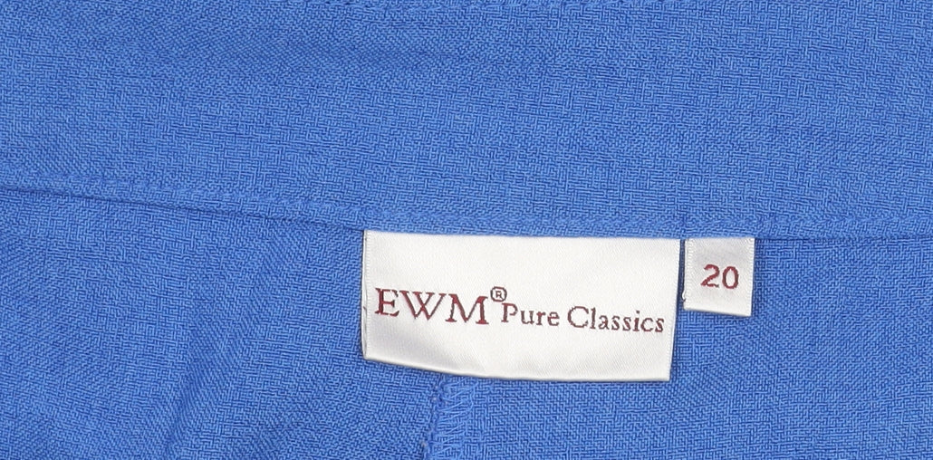 EWM Pure Classics Women's Blue Cropped Trousers