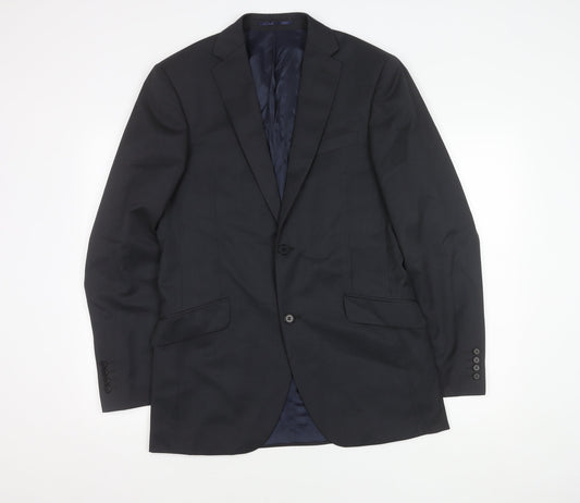 Mens UK Size 40 Austin Reed Regular Black Suit Jacket