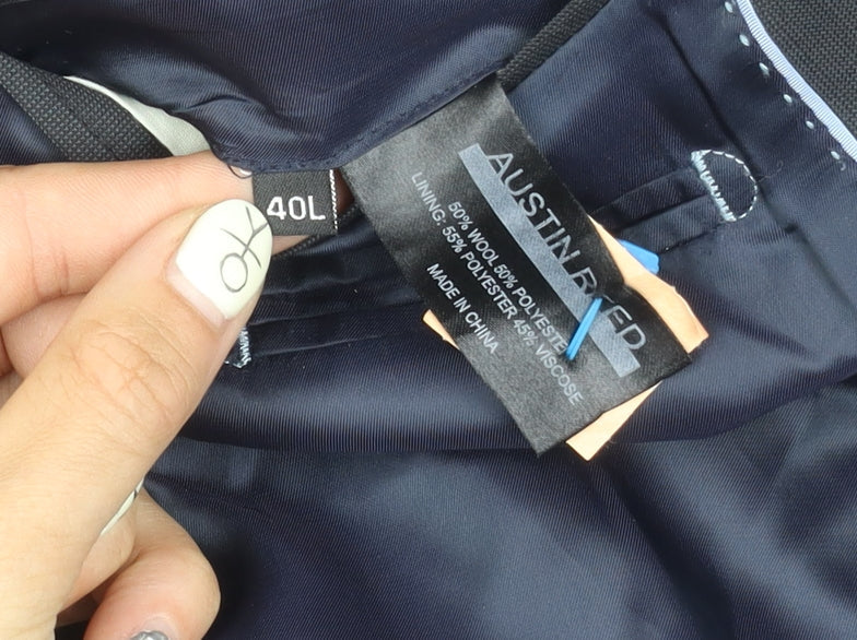 Austin Reed Black Men's Blazer 40L Single-Breasted