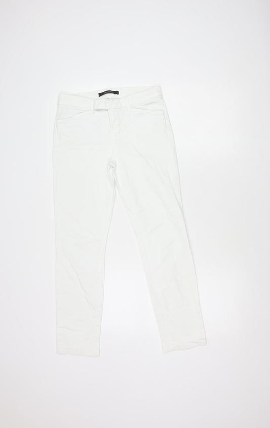 Womens UK Size 26 J Brand Slim Fit Casual White Trousers