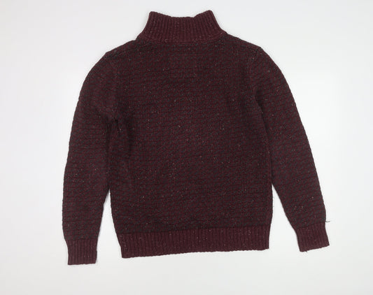 Fat Face Men's Red Wool Pullover Jumper Size S