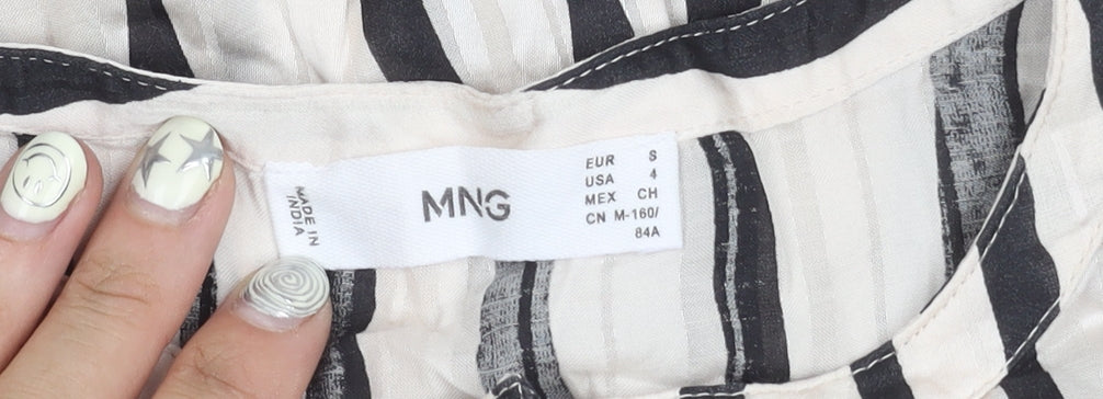 Womens UK Size S MNG Multicoloured Basic Blouse