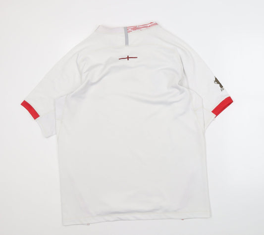 Canterbury Men's White Jersey Rugby Sports Top L