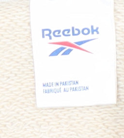 Reebok Beige Unisex Pullover Sweatshirt, M, Casual Style