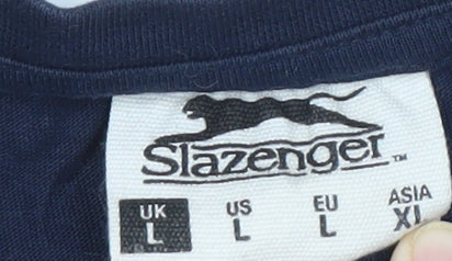 Slazenger Men's Blue Sleeveless Tank - Size L