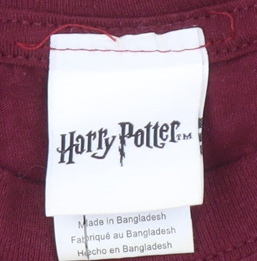 Mens UK Size S Harry Potter Red T-Shirt
