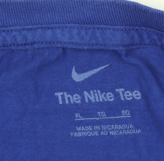 Nike Men's Mets XL Blue Graphic T-Shirt - Sports Style