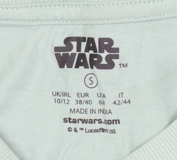 Unisex Adults UK Size S Star Wars Green Basic T-Shirt