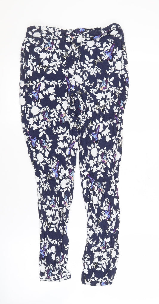 Womens UK Size 8 Oasis Slim Fit Leggings Blue Trousers