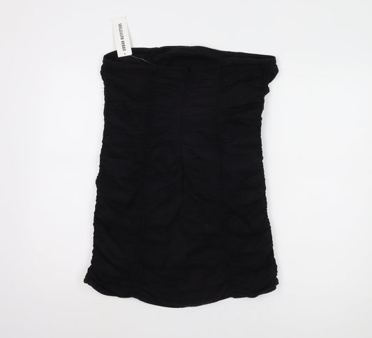 Urban Outfitters Women Black Strapless Dress L