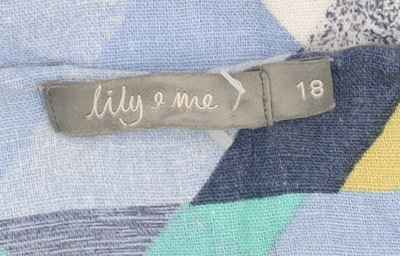 Lily & Me Women's Geometric Shift Dress Size 18