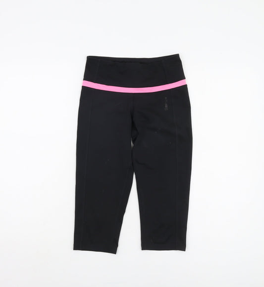 Womens UK Size XS Reebok Slim Fit Leggings Black Leggings