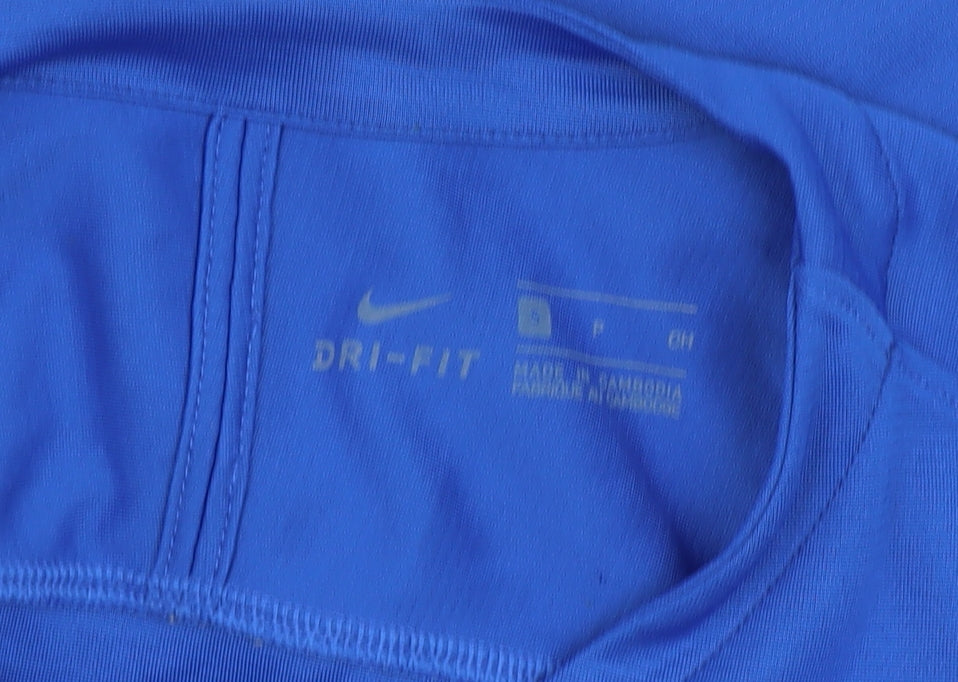 Nike Men's Blue Long Sleeve Pullover Top