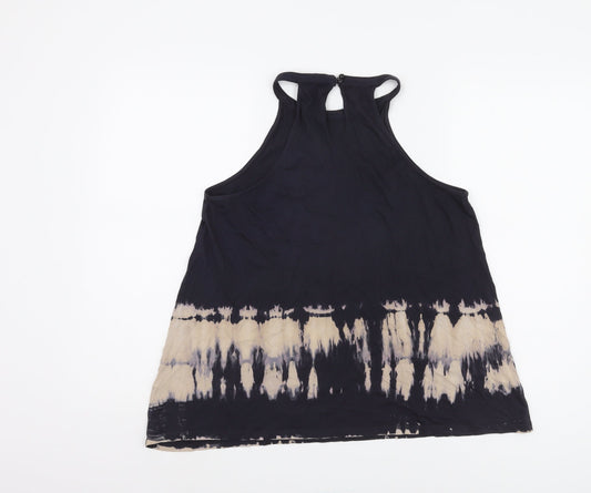 New Look Women's Black Cotton Tank Top, Size 8