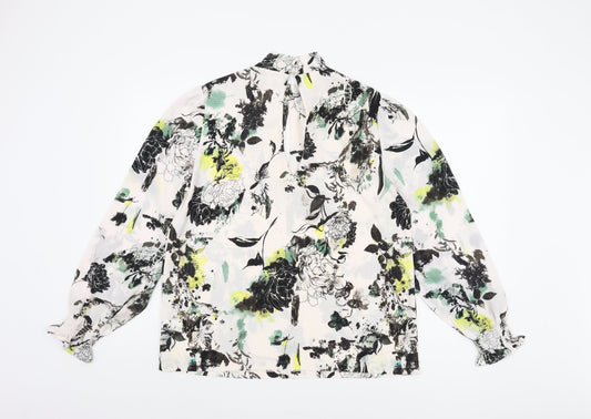 Next Women's Multicoloured Floral Blouse, Size 14, Casual Style