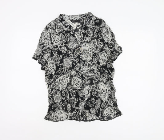 Womens UK Size 18 BHS Black Basic Blouse