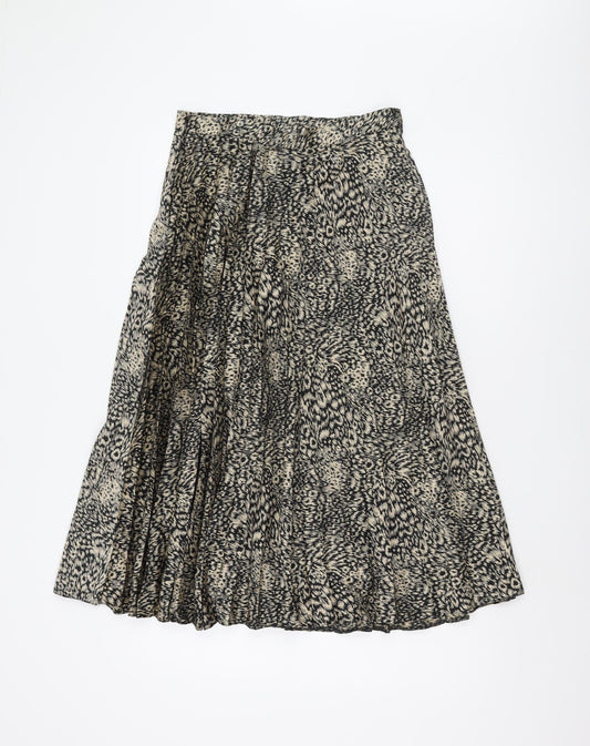 Oasis Women's Multicoloured Pleated Skirt - Size 10