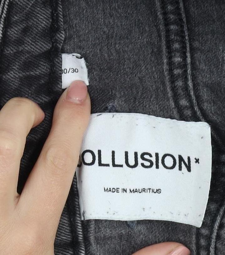 Collusion Women's Grey Denim Jeans - Size 30