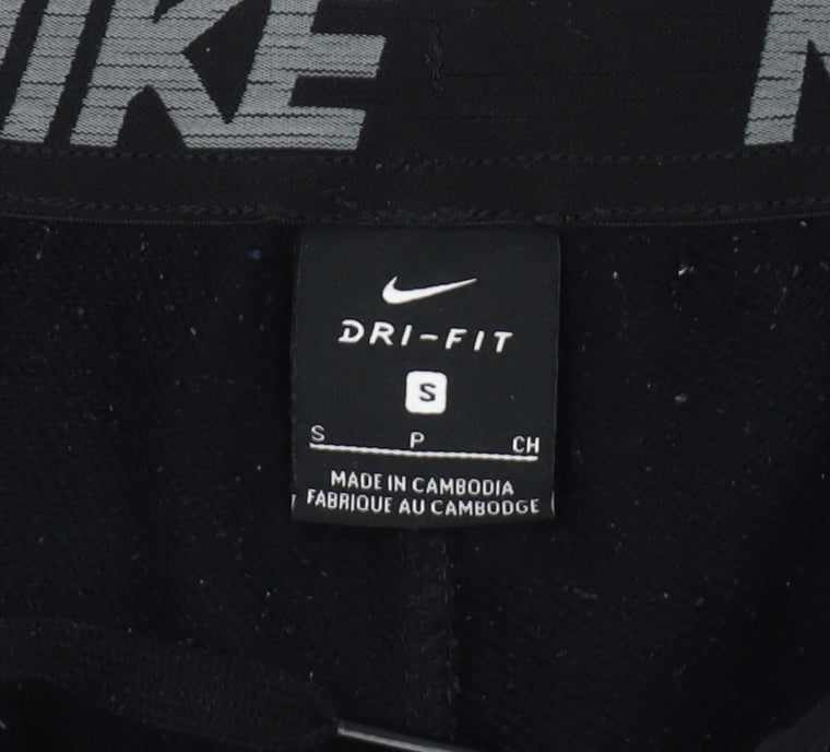 Nike Men's Black Jogger Trousers, Size S, Moisture Wicking