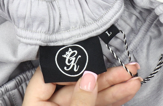 Gym King Men's Grey Joggers L - Athletic Fit