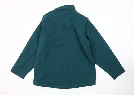 Mens UK Size L Old Salt Green Soft Shell