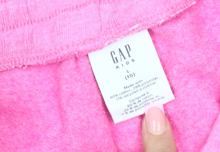 GAP Kids Pink Jogger Trousers, Girls Large, Elastic Waist
