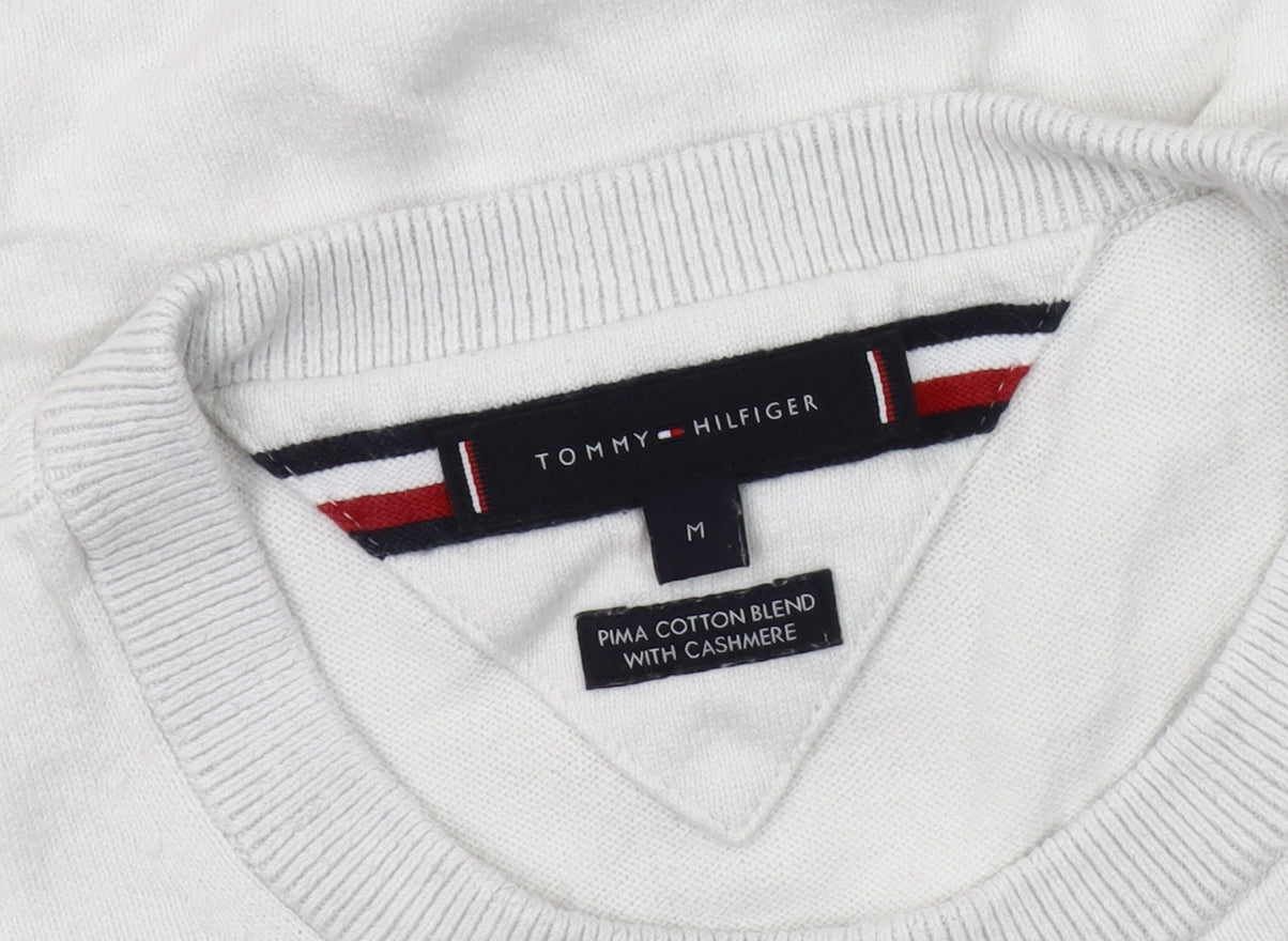 Tommy Hilfiger Men's White Crew Neck M Sweatshirt